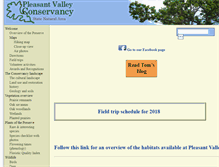 Tablet Screenshot of pleasantvalleyconservancy.org